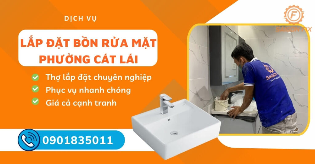 lắp đặt bồn rửa mặt phường Cát Lái