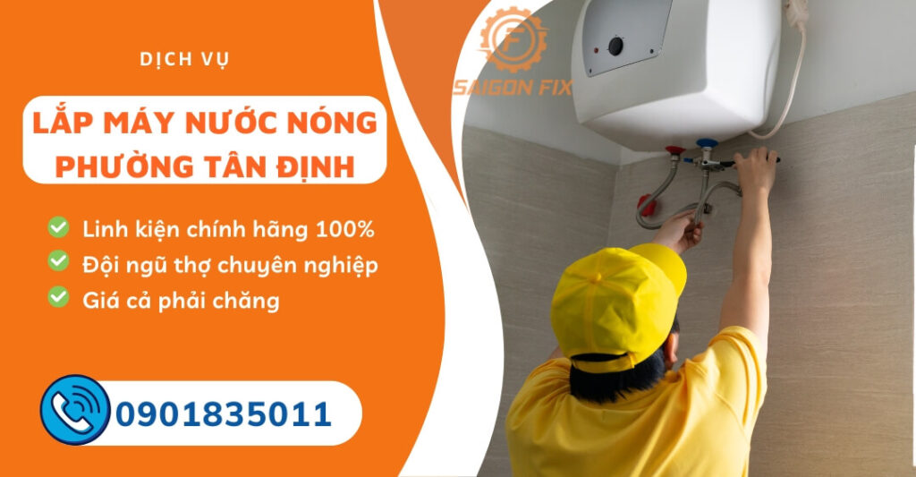 lắp máy nước nóng phường Tân Định
