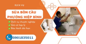 sửa bồn cầu phường Hiệp Bình