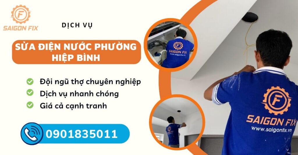 sửa điện nước phường Hiệp Bình