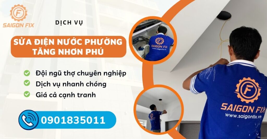 sửa điện nước phường Tăng Nhơn Phú