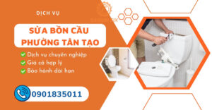 sửa bồn cầu phường Tân Tạo