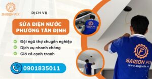 sửa điện nước phường Tân Định