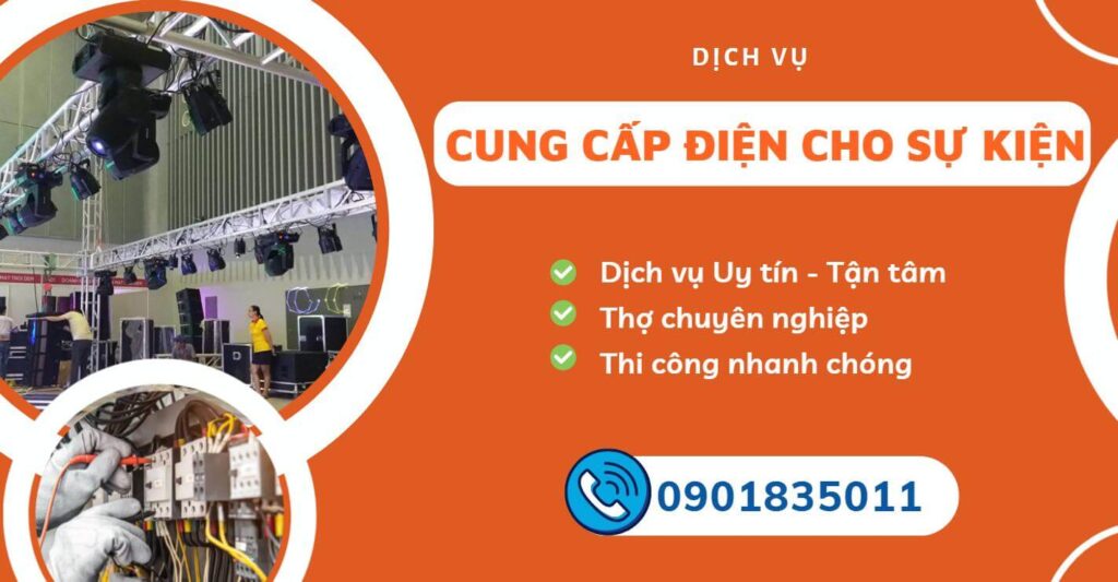 cung cấp điện cho sự kiện