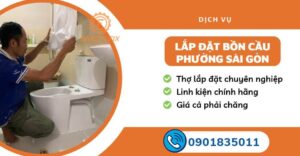 lắp đặt bồn cầu phường Sài Gòn