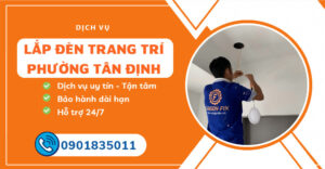 lắp đèn trang trí phường Tân Định