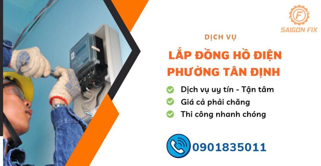 lắp đồng hồ điện phường Tân Định