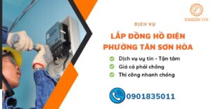 lắp đồng hồ điện phường Tân Sơn Hòa