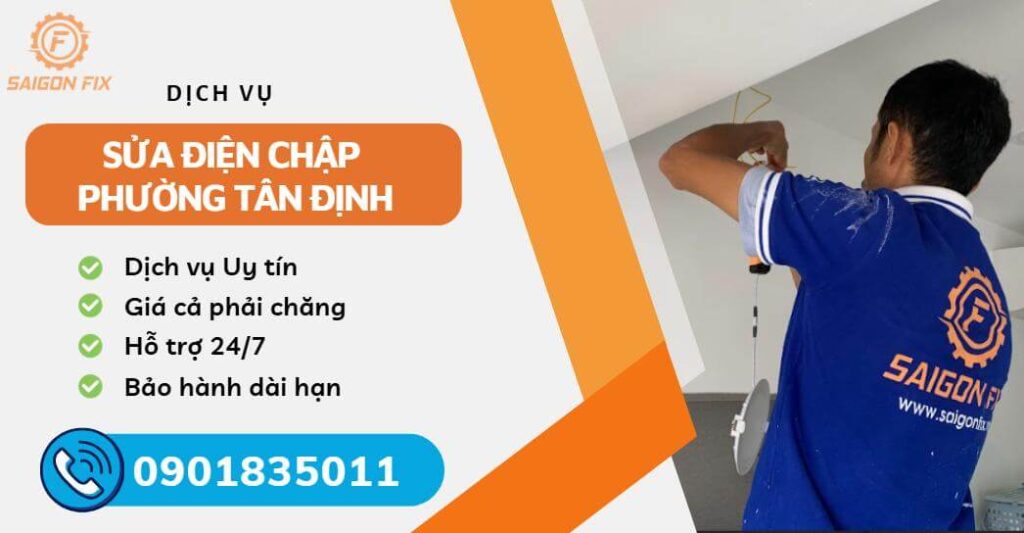 sửa điện chập phường Tân Định