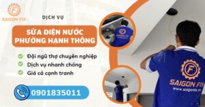 sửa điện nước phường Hạnh Thông