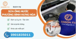 sửa ống nước phường Bình Hưng Hòa