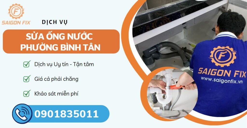 sửa ống nước phường Bình Tân