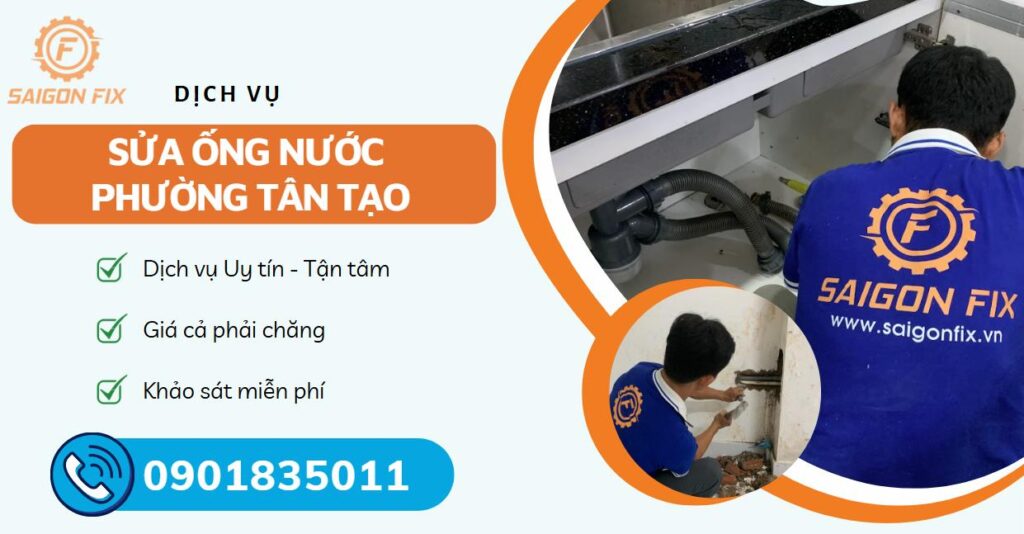 sửa ống nước phường Tân Tạo