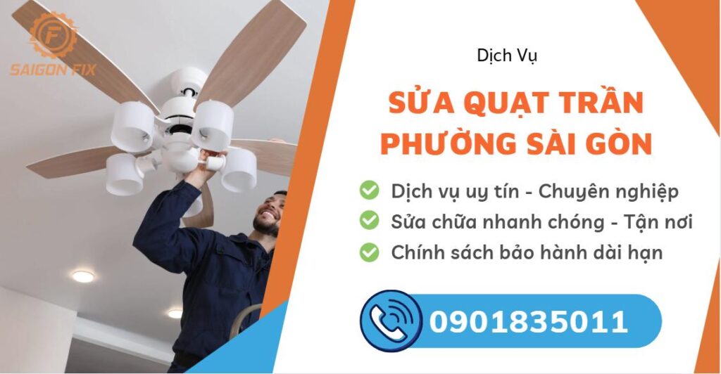 sửa quạt trần phường Sài Gòn